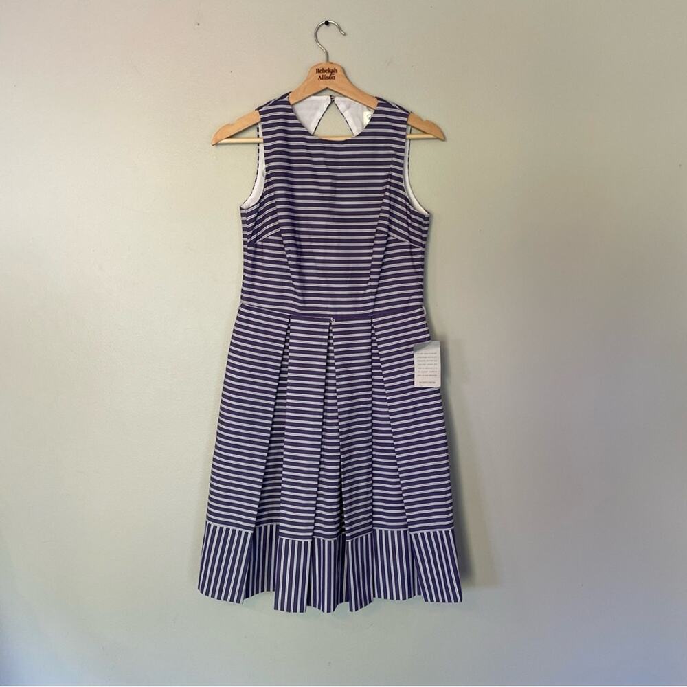 NWT Eliza J Striped Cotton Sundress in Blue & White Women’s Size 6 - Picture 13 of 15